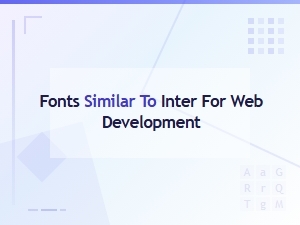 Free Fonts Like Inter for Web Development Projects